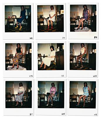 (DRESS TO IMPRESS) A collection of about 998 photographs, mainly Polaroids, documenting an individual cross-dressing over roughly three